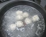 お鍋に☺️蓮根入り☺️鶏団子☺️作り方4写真