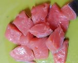 栄養満点♡簡単☆鮭と白菜の豆乳味噌スープ作り方2写真