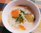 栄養満点♡簡単☆鮭と白菜の豆乳味噌スープ作り方6写真