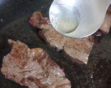 美味しく筋肉増量！玉子とじ牛ステーキ丼作り方5写真