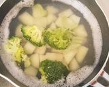 えびとブロッコリーのポテトサラダ作り方3写真