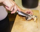 雪国えりんぎと鮑の肝クリームソース作り方3写真