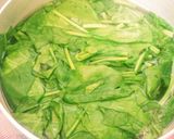 ホウレン草と溶き卵の味噌汁(合わせ味噌)作り方3写真