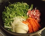 白菜と豚肉のチーズクリーム焼きそば作り方1写真
