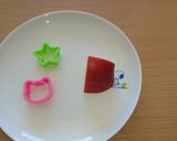 30秒！超簡単りんごの飾り切り♪作り方1写真