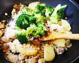 蕎麦の実と茸のポテトソテーサラダ作り方9写真
