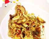 鶏ムネ肉とキノコのガーリックソテー作り方15写真