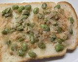 枝豆×ミモレットの胡麻おかかトースト作り方2写真
