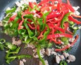 今夜の夕飯ピーマンもやし挽肉野菜炒め主菜作り方4写真