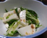 水菜と長芋のおかか和え作り方4写真