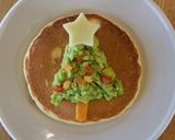 クリスマスツリー★オープンパンケーキ作り方6写真