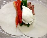簡単！クリスマス☆餃子の皮でピザクレープ作り方2写真