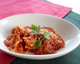 レンジでお手軽！もちもちミートパスタ！作り方6写真