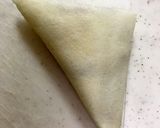 あっさり味☆はんぺんと塩昆布の三角春巻き作り方9写真