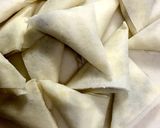 あっさり味☆はんぺんと塩昆布の三角春巻き作り方10写真