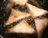 あっさり味☆はんぺんと塩昆布の三角春巻き作り方11写真