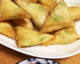あっさり味☆はんぺんと塩昆布の三角春巻き作り方13写真