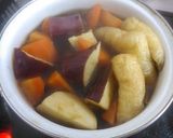 さつま芋と人参、しいたけ、油揚げの煮物作り方6写真