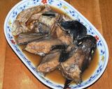 煮魚にネギと七味唐辛子作り方1写真
