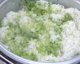 鮮やかなグリーンの抹茶飯作り方3写真