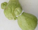 はやとうりの塩昆布和え作り方1写真