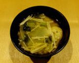 白カブと油揚げの味噌汁作り方16写真
