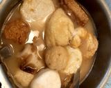 簡単！鍋キューブピリ辛鶏白湯おでん作り方4写真