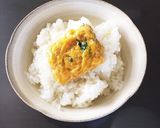風邪の時や非常食に重宝 舞茸と卵の雑炊作り方3写真