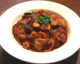 トーストサンド　豚肉と茄子のトマトソース作り方4写真