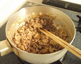 甘辛ペパーそぼろと根菜のチーズ焼き作り方5写真