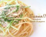 シャキシャキ水菜とたらこのスパゲティ作り方5写真