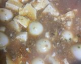 うずらの卵入丸美屋麻婆豆腐パスタ作り方3写真