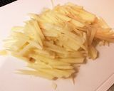 簡単☆じゃがいも1個のきんぴら作り方1写真