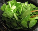 簡単★青梗菜とサバ水煮缶の炒め作り方1写真