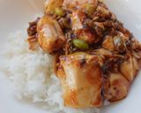 クックドゥで一人分の麻婆豆腐丼♪作り方3写真