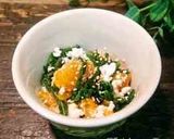 【春菊とみかんのカッテージチーズ和え】作り方5写真