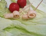 魚肉ソーセージ飾り　かたつむり♪作り方4写真