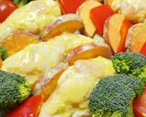 さつまいもとチキンのグリル❤カレー風味作り方3写真