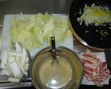 豚バラと☆白菜の中華炒め作り方1写真