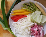葉にんにくの簡単、洋風塩焼きそば!!作り方1写真