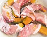 簡単！カボチャの豚肉巻き♡甘辛ごま味♪作り方5写真