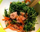 豆苗のツナ和え作り方3写真
