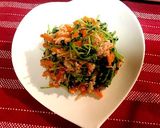 豆苗のツナ和え作り方4写真