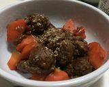 人参と肉団子の甘酢あん作り方6写真