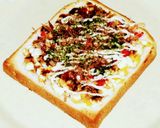 茹で卵のお好み焼トースト作り方8写真
