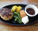 ファミレス風ハンバーグランチ♪作り方3写真
