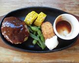 ファミレス風ハンバーグランチ♪作り方4写真