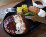 ファミレス風ハンバーグランチ♪作り方7写真
