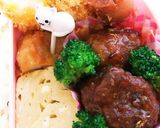 今日のキャラ弁12/14(サンタの女の子作り方2写真