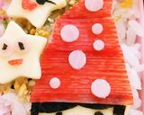 今日のキャラ弁12/14(サンタの女の子作り方3写真